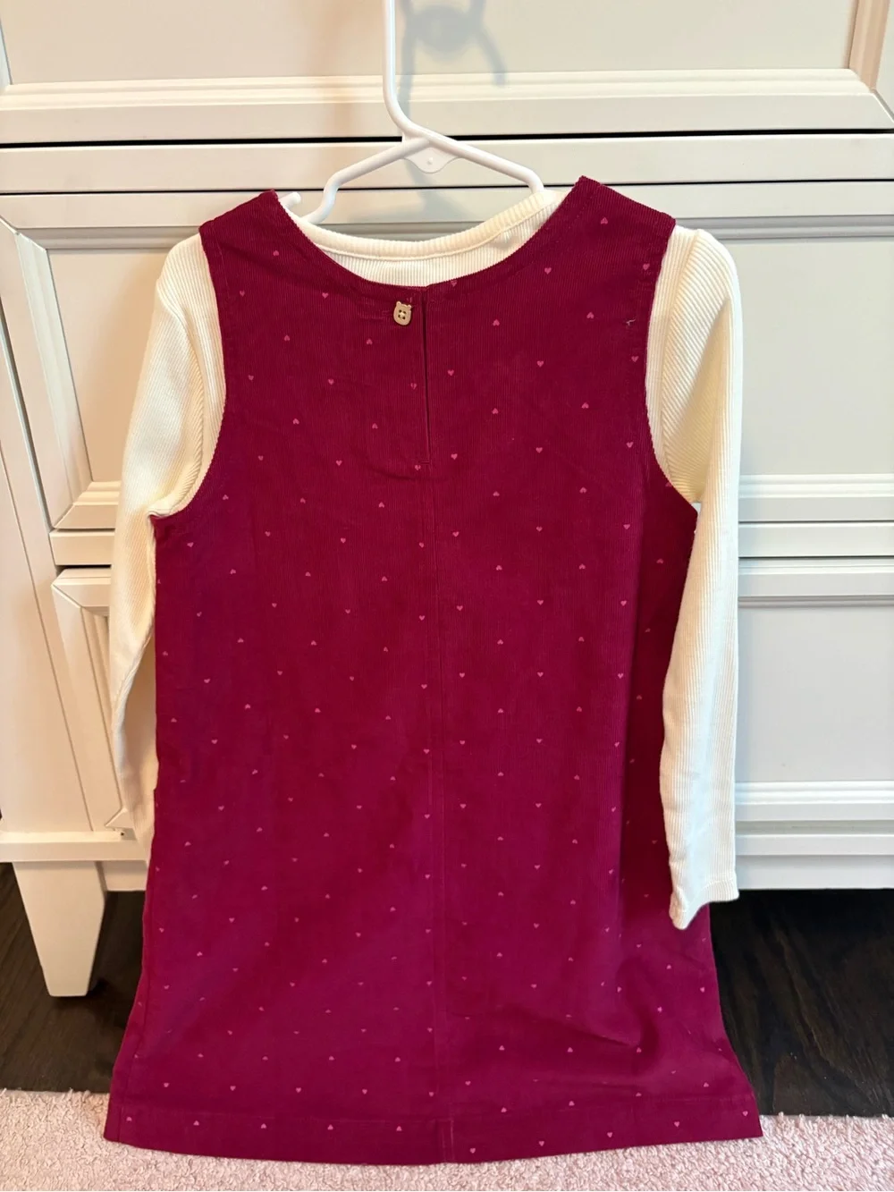 Baby Gap Cream Top with Corduroy jumper dress